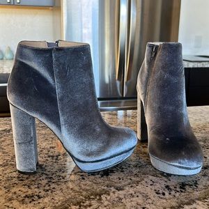 Charlotte Russe Faux Suede Platform Booties